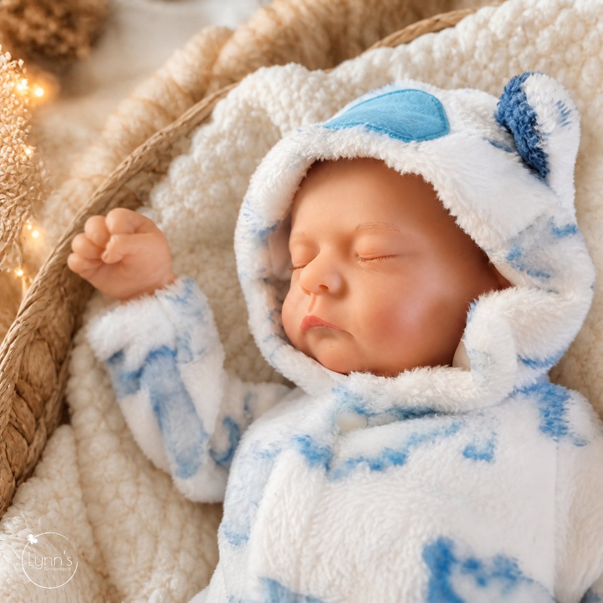 Reborn Baby Pop 'Nick' - 50 cm - Soft vinyl - Met beer outfit en accessoires - In geschenkdoos — afbeelding 8