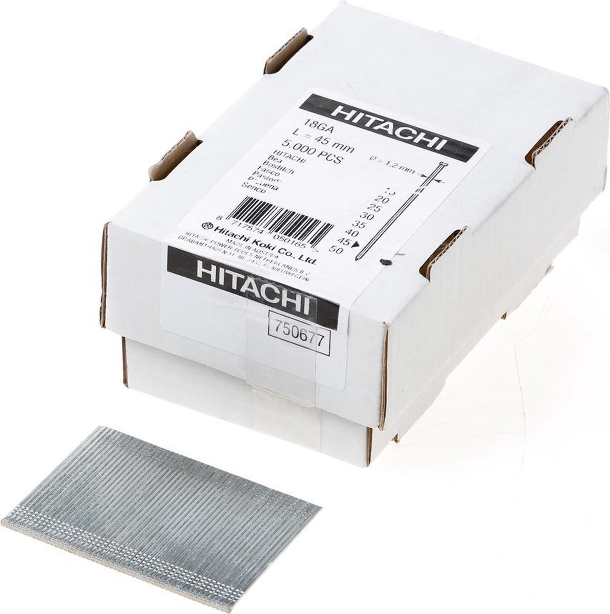 HiKOKI 750677 Minibrads - 1,2 x 45mm (5000st)