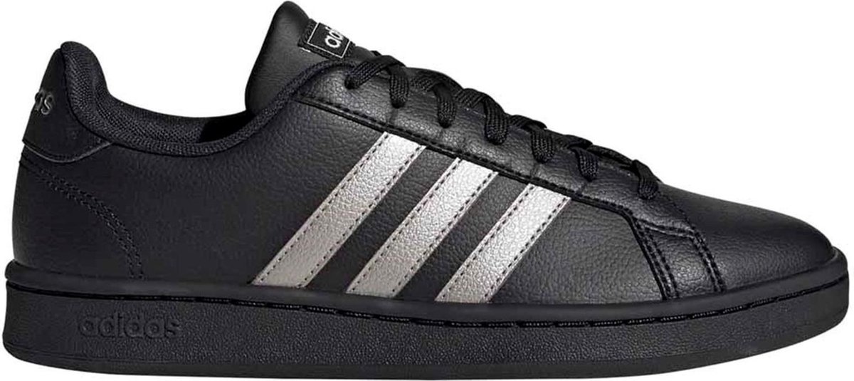 adidas Grand Court sneakers dames zwart/zilver | bol.com