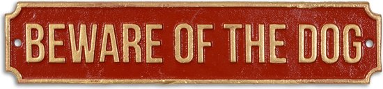 MadDeco - Gietijzeren - wandbord - beware - of - the - dog