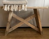steigerhouten kruk - Bankje - Gebruikt hout - steigerhout - 70x19,5x47 cm