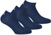 Fila - Invisible Socks 3-Pack - Blauwe Sneakersokken - 35-38 - Blauw