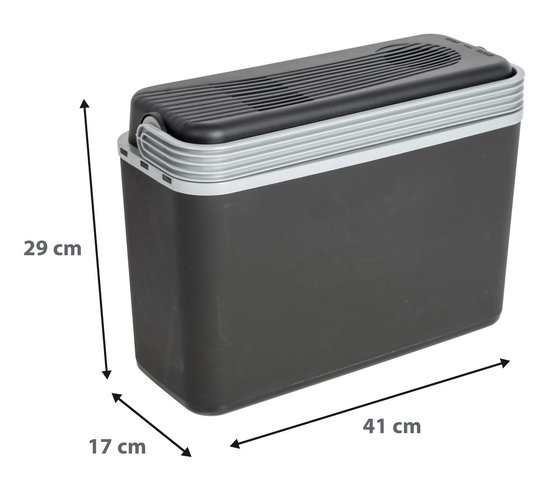 Bo-Camp Elektrische Autokoelbox Arctic - 12 volt - 12 Liter - Zwart/Grijs