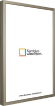 Aluminium Wissellijst 28 x 35 Mat Licht Brons - Ontspiegeld Glas - Professional