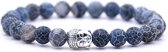 Mala Armband Van Natuursteen - Blauwe Stenen – Buddha / Boedha – 20 cm - Rhylane®