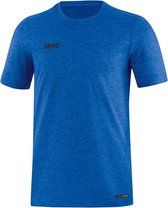 Jako T-Shirt Premium Basics Royal Blauw Gemeleerd Maat L