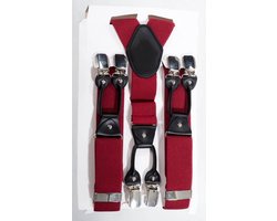 Banned Rockabilly Braces Unisex Braces - rood - Standard