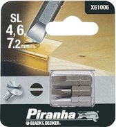 Jeu d'embouts de tournevis Piranha X61006 SL4 / 6 / 7,2 (3 pièces) 25mm