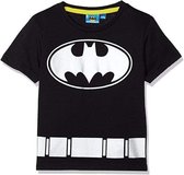 DC Batman - T-shirt - Model "Bat-Signal" - Zwart / Zilver - 104 cm - 4 jaar