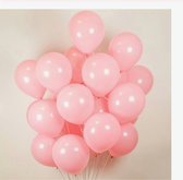 Luxe Ballonnen Roze 20 Stuks - Helium Licht Baby Roze Ballon Party Feest