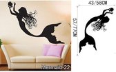 3D Sticker Decoratie Zeemeermin Woondecoratie Muurstickers Home Decor Badkamer Decal Sticker Muur Decoratieve Sticker Muurstickers voor de badkamer - Mermaid22 / Small