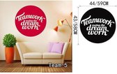 3D Sticker Decoratie Team Werk Kantoor muurstickers Zakelijk Sticker Verwijderbare muurschildering Vinyl DIY Muurstickers Home Decor Woonkamer Vinilos Parede - Team5 / Large