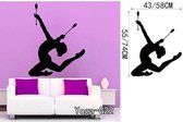 3D Sticker Decoratie Yoga Meditatie Zen Abstract Decor Woonkamer Vinyl Carving Muurtattoo Sticker voor Home Raamdecoratie - YogaG22 / Small