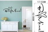 3D Sticker Decoratie Infinity Liefde Aangepast Wall Art Decal Home Decor Liefdevolle Quotes Woonkamer Slaapkamer Verwijderbare Kus Muurstickers Vinyl Posters - 9511 / Small