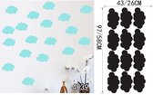 3D Sticker Decoratie Mooi Cloud Muurtattoo Wolken Sticker - Kid Slaapkamer Wanddecoratie Babykamer Decal Muurschildering DIY Home Decor Vinyl - 4039 / Small