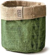 Plantenzak - Sizo Bag Jute Olive Ø 11 Cm