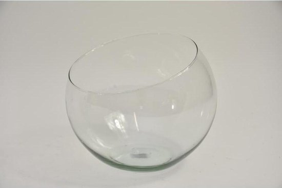 bol.com | Glazen Schalen - Eco Schaal Glas 'bob' H20 D23cm