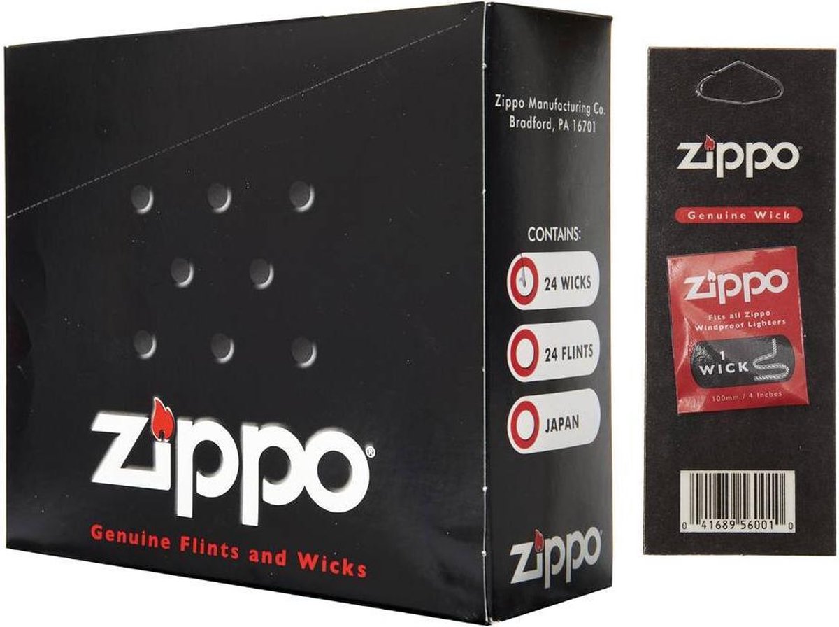 Goedkoopste Doos Zippo lonten - wicks - 24 Stuks - lont