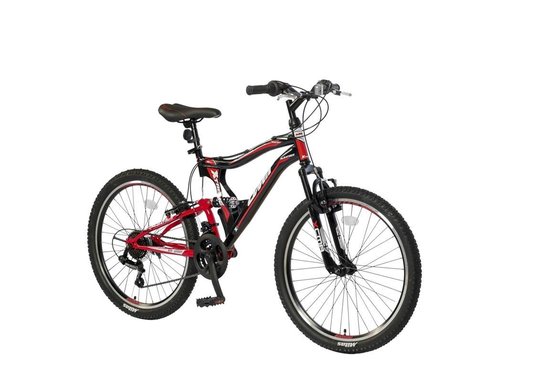 Umit Albatros 24 inch Mountainbike - Rood Zwart | bol.com