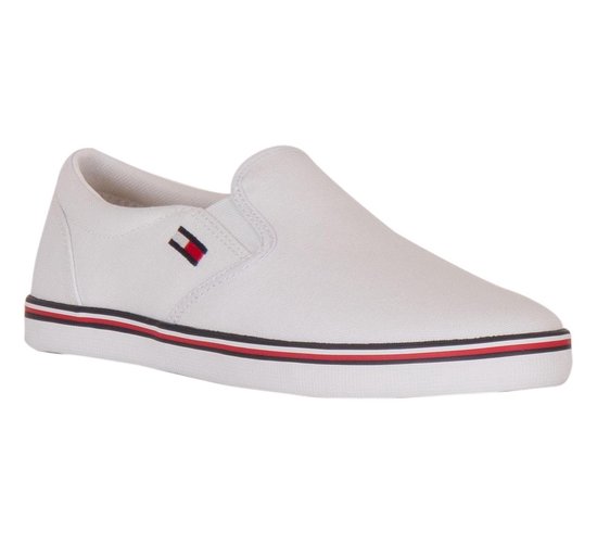 Tommy Hilfiger Tommy Hilfiger Essential Sneakers - Maat 37 - Vrouwen -  Wit/blauw/rood | bol.com