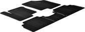 Gledring Rubbermatten passend voor Kia Venga 2009- / Hyundai ix20 2010- (T profiel 5-delig + montageclips)