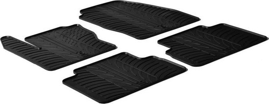 4Pcs Auto Vloermatten voor Ford C-Max 2017-2024, Leren Automattenset, All-Weather Waterdichte Tapijt Bescherming Auto Antislipmat, Automatten Accessoires,J-Black blue