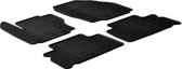 Gledring Rubbermatten passend voor Ford S-Max 5 deurs 2006-2011 & Ford Galaxy 2006-2010 (T profiel 4-delig + montageclips)
