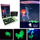 Magisch tekenbord kinderen - Tekenen met licht - LED - lichtgevend tekenbord - educatief speelgoed - glow in the dark - lichtpen - tekenen in het donker