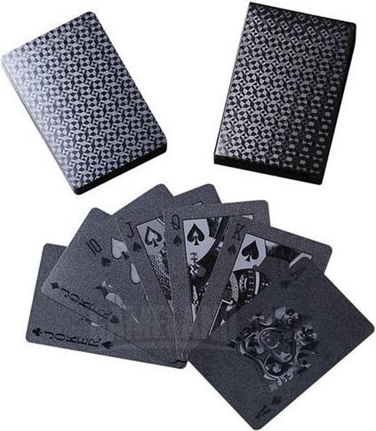 steno Bijwerken Opstand Compleet Zwarte speelkaarten - Poker kaarten - verstevigd en waterproof |  Games | bol.com