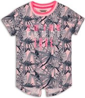 DJ Dutchjeans Meisjes T-shirt - Light pink + navy aop - Maat 98