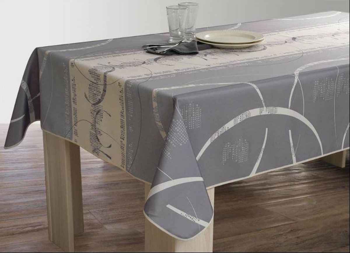 Tafelkleed anti-vlek Astral ecru 240 x 150cm Tafellaken - Decoratieve Tafel Accessoires - Woonkamer Decoratie - Bonne et Plus®
