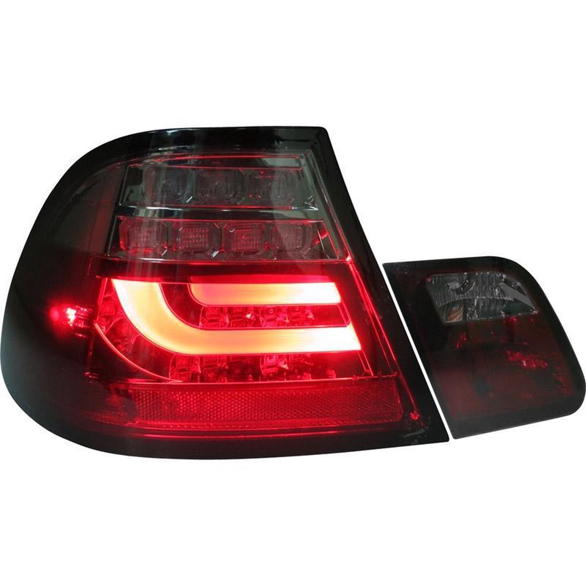 AutoStyle Set LED Achterlichten passend voor BMW 3-Serie E46 Coupe  1999-2002 - Rood/Smoke | bol.com