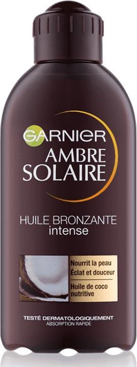 GARNIER Ambre Solaire Bräunungsöl – SPF2, Mit Kokosduft, 200 Ml