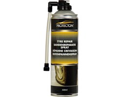 Protecton Bandenreparatie Spray 500ml – Directe Reparatie – Eenvoudig in Gebruik – Voor Noodsituaties – Geschikt voor Auto & Motor