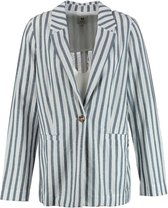 Garcia soepele blazer van stevig viscose blauw wit - Maat  S