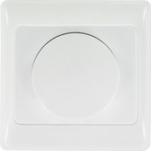 OLYMPIC dimmer 230V inbouw plus enkel afdekraam | POLARWIT