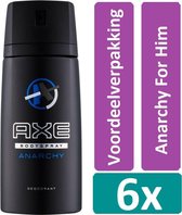 Axe Deodorant Spray 150 ml Anarchy For Him 6 stuks Voordeelverpakking