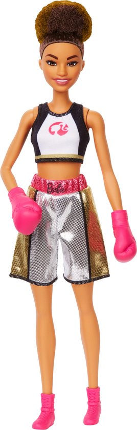 Barbie Bokser met Bokshandschoenen - Barbiepop