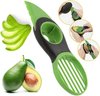 Avocadosnijder - 3-in-1 Avocado snijder en ontpitter - Eenvoudige avocado tool - Groen & zwart avocado mes