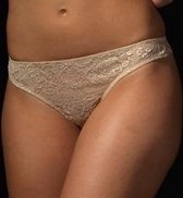 After Eden Basics All Over Lace Ivoor - String Maat: XL
