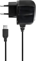 Chargeur de voyage XQISIT - Chargeur avec câble micro-USB fixe - 2.1A - 1m - Noir