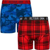 Retour Jeans Jongens Boxershorts 2pk - red - Maat 5