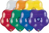 50 x bloem ballon JEWEL GEO BLOSSOM - assortie -LATEX - 40 cm
