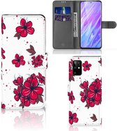 Geschikt voor Samsung Galaxy S20 Plus Hoesje Blossom Rood