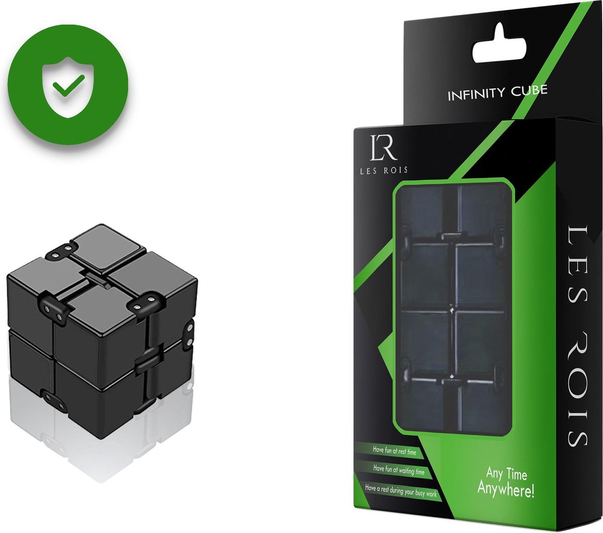 Fidget Cube Infinity Cube - Stress verlichtend - Stressbal - Spinner -... | bol.com
