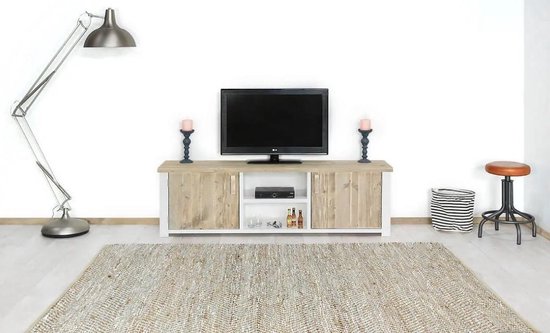 Steigerhout tv-meubel Cayenne - steigerhout - 160x50x45 hoog | bol.com