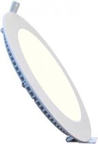 LED Downlight Slim - Inbouw Rond 6W - Dimbaar - Natuurlijk Wit 4200K - Mat Wit Aluminium - Ø120mm