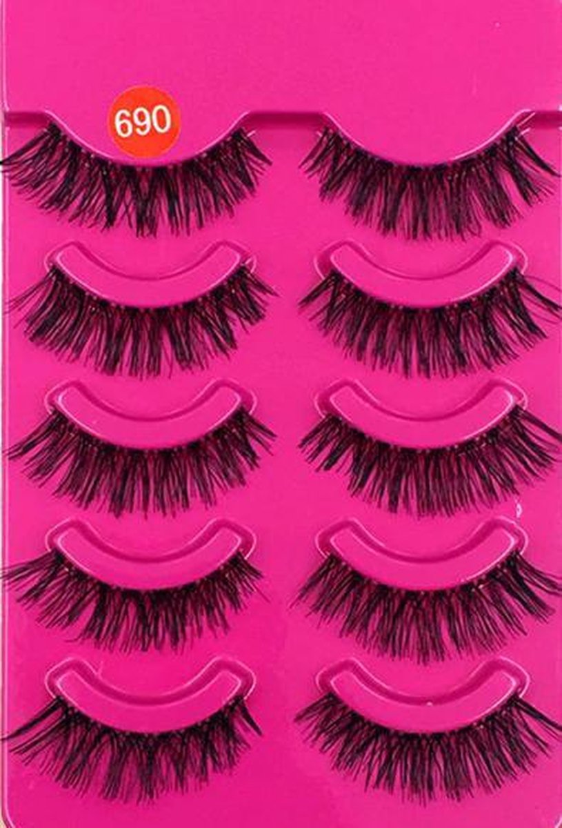Bol.com Nep Wimpers - Fake Eyelashes - 5 Paar aanbieding