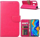 Xssive Hoesje voor Huawei P30 Lite - Book Case - Pink