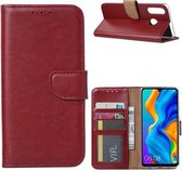 Xssive Hoesje voor Huawei P30 - Book Case - Bordeaux Rood
